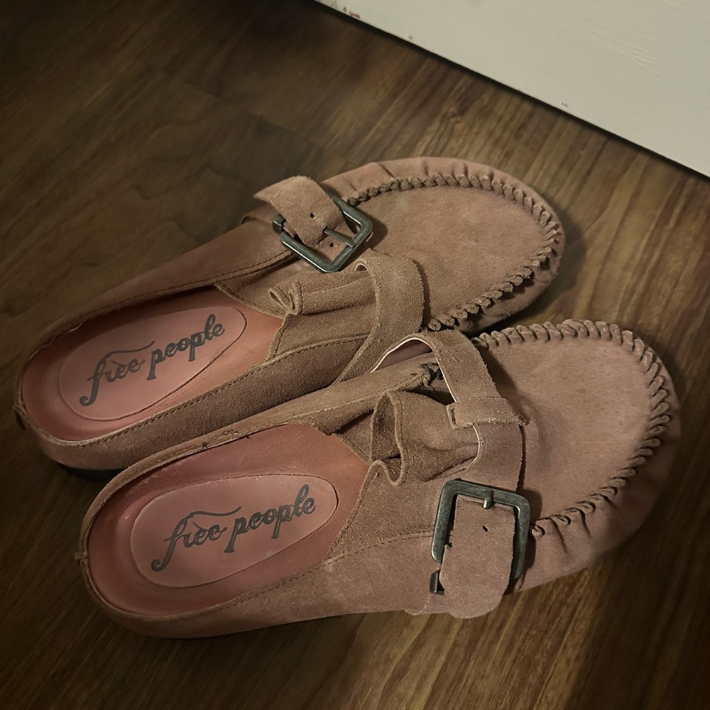 Free People Brown Suede Loafers